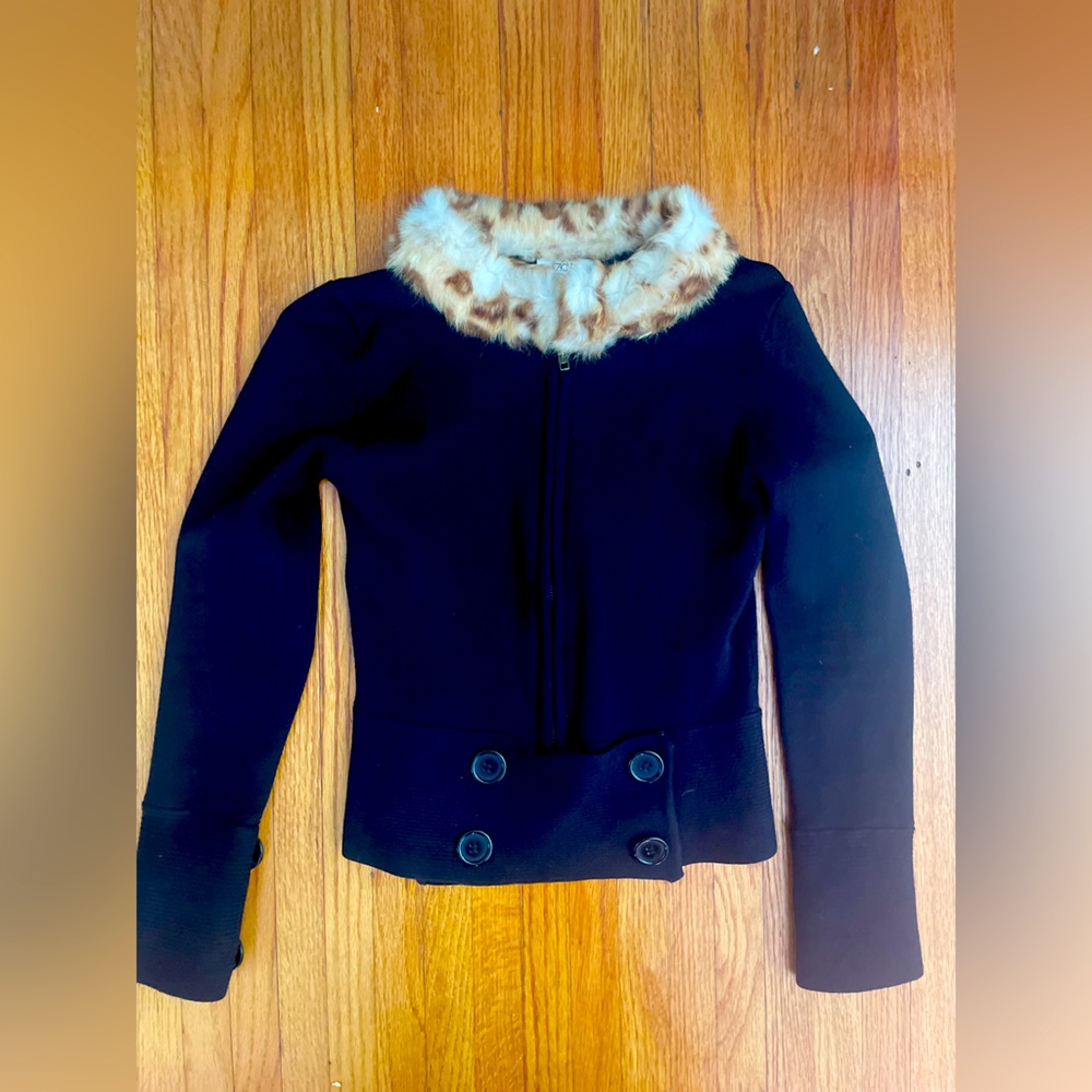 Y2k Cache faux fur sweater